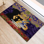 Personalised Melbourne Storm Rugby ANZAC Day Rubber Doormat Last Post Poppy We Will Remember Them