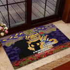 Personalised Melbourne Storm Rugby ANZAC Day Rubber Doormat Last Post Poppy We Will Remember Them
