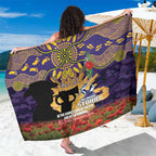 Personalised Melbourne Storm Rugby ANZAC Day Sarong Last Post Poppy We Will Remember Them