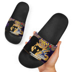 Personalised Melbourne Storm Rugby ANZAC Day Slide Sandals Last Post Poppy We Will Remember Them