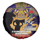 Personalised Melbourne Storm Rugby ANZAC Day Spare Tire Cover Last Post Poppy We Will Remember Them