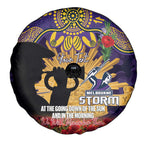 Personalised Melbourne Storm Rugby ANZAC Day Spare Tire Cover Last Post Poppy We Will Remember Them