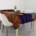 Personalised Melbourne Storm Rugby ANZAC Day Tablecloth Last Post Poppy We Will Remember Them