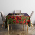 Personalised Melbourne Storm Rugby ANZAC Day Tablecloth Last Post Poppy We Will Remember Them