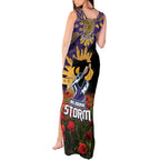 Personalised Melbourne Storm Rugby ANZAC Day Tank Maxi Dress Last Post Poppy We Will Remember Them