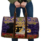 Personalised Melbourne Storm Rugby ANZAC Day Travel Bag Last Post Poppy We Will Remember Them