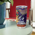 Personalised Melbourne Storm Rugby ANZAC Day Tumbler Cup Last Post Poppy We Will Remember Them