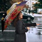 Personalised Melbourne Storm Rugby ANZAC Day Umbrella Last Post Poppy We Will Remember Them