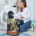 Personalised Cowboys Rugby ANZAC Day Laundry Basket Last Post Poppy We Will Remember Them