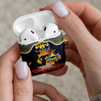 Personalised Cowboys Rugby ANZAC Day AirPods Case Last Post Poppy We Will Remember Them