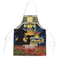 Personalised Cowboys Rugby ANZAC Day Apron Last Post Poppy We Will Remember Them
