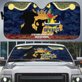 Personalised Cowboys Rugby ANZAC Day Auto Sun Shade Last Post Poppy We Will Remember Them