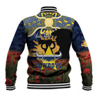 Personalised Cowboys Rugby ANZAC Day Baseball Jacket Last Post Poppy We Will Remember Them