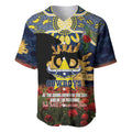 Personalised Cowboys Rugby ANZAC Day Baseball Jersey Last Post Poppy We Will Remember Them