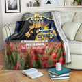 Personalised Cowboys Rugby ANZAC Day Blanket Last Post Poppy We Will Remember Them