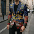 Personalised Cowboys Rugby ANZAC Day Blazer Last Post Poppy We Will Remember Them