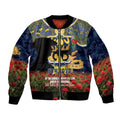 Personalised Cowboys Rugby ANZAC Day Bomber Jacket Last Post Poppy We Will Remember Them