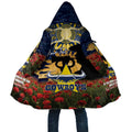 Personalised Cowboys Rugby ANZAC Day Cloak Last Post Poppy We Will Remember Them