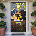 Personalised Cowboys Rugby ANZAC Day Door Cover Last Post Poppy We Will Remember Them