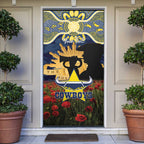 Personalised Cowboys Rugby ANZAC Day Door Cover Last Post Poppy We Will Remember Them