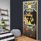 Personalised Cowboys Rugby ANZAC Day Door Cover Last Post Poppy We Will Remember Them