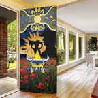 Personalised Cowboys Rugby ANZAC Day Door Cover Last Post Poppy We Will Remember Them
