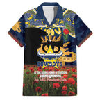 Personalised Cowboys Rugby ANZAC Day Family Matching Puletasi and Hawaiian Shirt Last Post Poppy We Will Remember Them