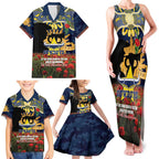 Personalised Cowboys Rugby ANZAC Day Family Matching Tank Maxi Dress and Hawaiian Shirt Last Post Poppy We Will Remember Them