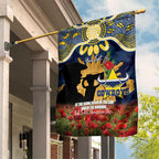 Personalised Cowboys Rugby ANZAC Day Garden Flag Last Post Poppy We Will Remember Them