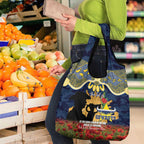 Personalised Cowboys Rugby ANZAC Day Grocery Bag Last Post Poppy We Will Remember Them