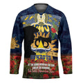 Personalised Cowboys Rugby ANZAC Day Hockey Jersey Last Post Poppy We Will Remember Them