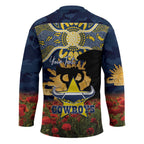 Personalised Cowboys Rugby ANZAC Day Hockey Jersey Last Post Poppy We Will Remember Them
