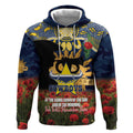 Personalised Cowboys Rugby ANZAC Day Hoodie Last Post Poppy We Will Remember Them