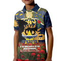 Personalised Cowboys Rugby ANZAC Day Kid Polo Shirt Last Post Poppy We Will Remember Them