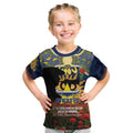 Personalised Cowboys Rugby ANZAC Day Kid T Shirt Last Post Poppy We Will Remember Them