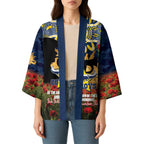 Personalised Cowboys Rugby ANZAC Day Kimono Last Post Poppy We Will Remember Them