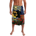 Personalised Cowboys Rugby ANZAC Day Lavalava Last Post Poppy We Will Remember Them
