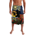 Personalised Cowboys Rugby ANZAC Day Lavalava Last Post Poppy We Will Remember Them