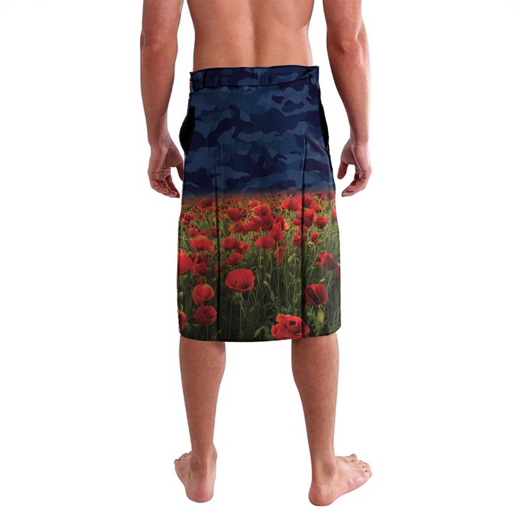 Personalised Cowboys Rugby ANZAC Day Lavalava Last Post Poppy We Will Remember Them