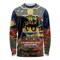 Personalised Cowboys Rugby ANZAC Day Long Sleeve Shirt Last Post Poppy We Will Remember Them