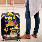 Personalised Cowboys Rugby ANZAC Day Luggage Cover Last Post Poppy We Will Remember Them