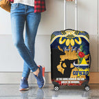Personalised Cowboys Rugby ANZAC Day Luggage Cover Last Post Poppy We Will Remember Them