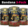 Personalised Cowboys Rugby ANZAC Day Neck Gaiter Last Post Poppy We Will Remember Them