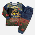 Personalised Cowboys Rugby ANZAC Day Pajama Set Last Post Poppy We Will Remember Them