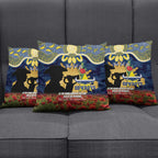 Personalised Cowboys Rugby ANZAC Day Pillow Cover Last Post Poppy We Will Remember Them