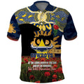Personalised Cowboys Rugby ANZAC Day Polo Shirt Last Post Poppy We Will Remember Them