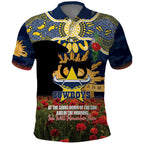 Personalised Cowboys Rugby ANZAC Day Polo Shirt Last Post Poppy We Will Remember Them