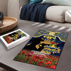 Personalised Cowboys Rugby ANZAC Day Puzzle Last Post Poppy We Will Remember Them