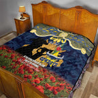 Personalised Cowboys Rugby ANZAC Day Quilt Last Post Poppy We Will Remember Them