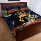 Personalised Cowboys Rugby ANZAC Day Quilt Bed Set Last Post Poppy We Will Remember Them